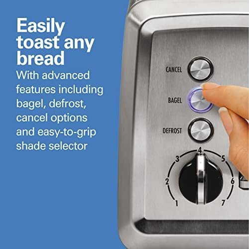 Hamilton Beach 2 Slice Toaster with Extra-Wide Slots, Bagel Setting - Image 2