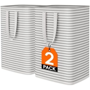 Lifewit 2 Pack Laundry Hamper Large Collapsible Laundry Baskets, Freestanding