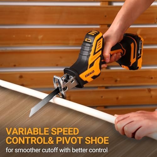 Cordless Reciprocating Saw: DEKOPRO 20Volt Battery Powered Mini Reciprocating - Image 5