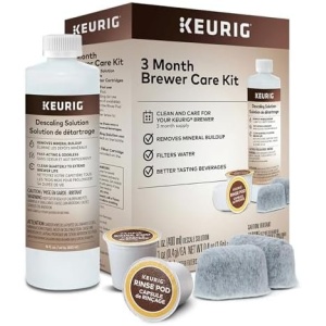 Keurig 3-Month Brewer Maintenance Kit Includes Descaling Solution