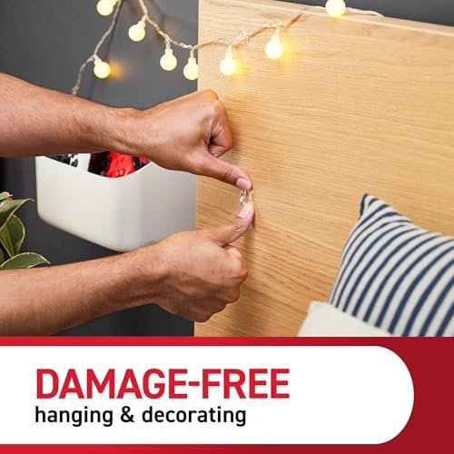 Command Indoor Mini Light Clips, Damage Free Hanging Christmas Light Clips - Image 6