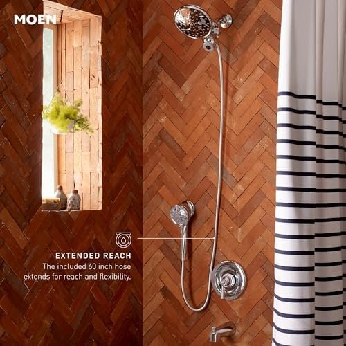 Moen Engage Chrome Magnetix 2-in-1 Combo Rain Showerhead with Detachable - Image 3