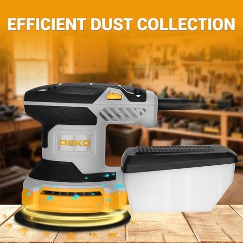 Orbital Sander Corded Hand Sander: DEKOPRO 5" Random Orbital Sander - Image 6