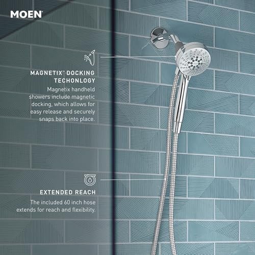 Moen Engage Magnetix Shower Head with Handheld Sprayer, 6 Handheld Shower Head - Image 3
