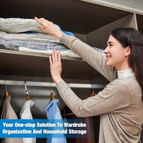 HIBAG Vacuum Storage Bags, 10 Jumbo Space Saver Vacuum Seal Bags - Image 5