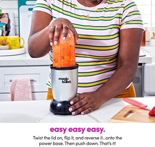 Magic Bullet Blender, Small, Silver, 11 Piece Set - Image 3