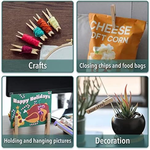 Mr. Pen- Wooden Clothes Pins, Large Natural Wood, 50 Pack, 2.9 Inch - Image 6