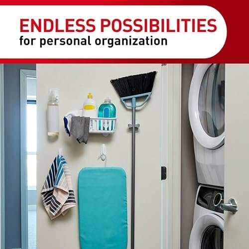 Command Broom and Mop Grippers, 3 Hangers and 6 Command Strips - Image 3