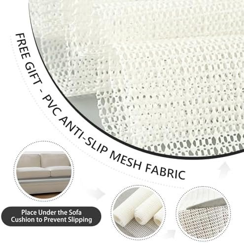 HAVARGO Couch Cushion Support High Density Foam 22X22X2.4 Inches Sofa Couch - Image 5