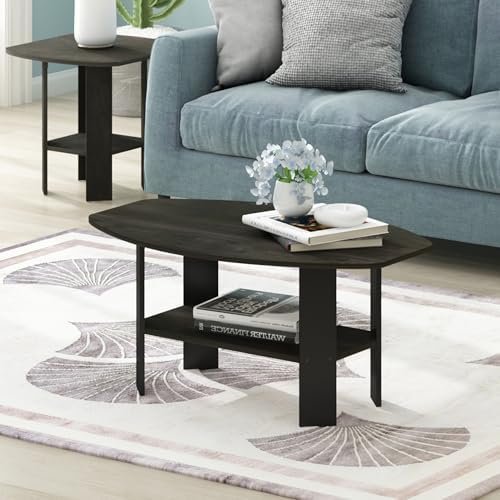 Furinno Simple Design Coffee Table, Espresso - Image 8