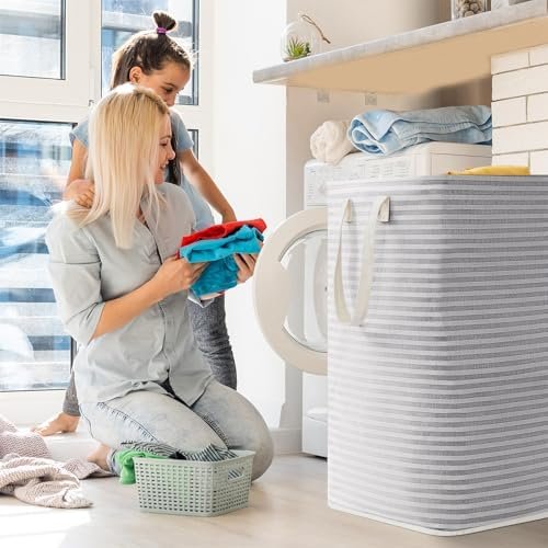 Lifewit 2 Pack Laundry Hamper Large Collapsible Laundry Baskets, Freestanding - Image 9