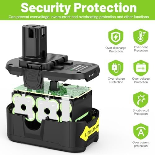 Fancy Buying Upgrade 18V 6.0Ah P108 Battery Replacement for Ryobi 18 Volt - Image 2