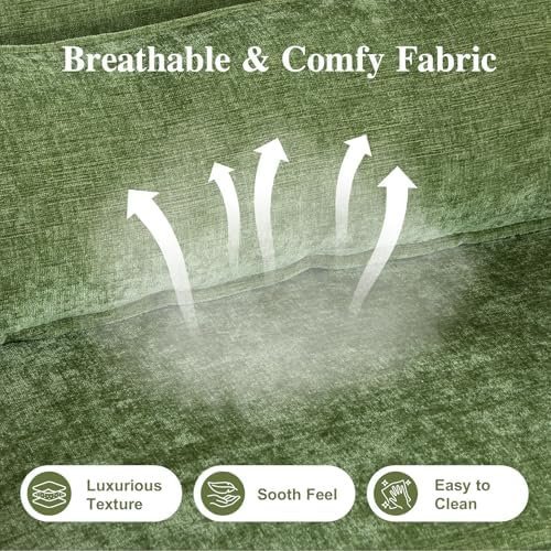 Karl home Mid Century Modern Accent Chair with Lumbar Pillow & Oak Arms - Image 5