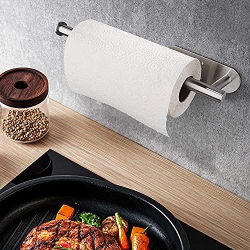 Paper Towel Holders for Kitchen,Paper Towels Bulk- Self-Adhesive Under - Image 4