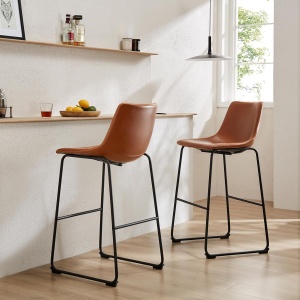 Sweetcrispy Counter Height Bar Stools Set of 2