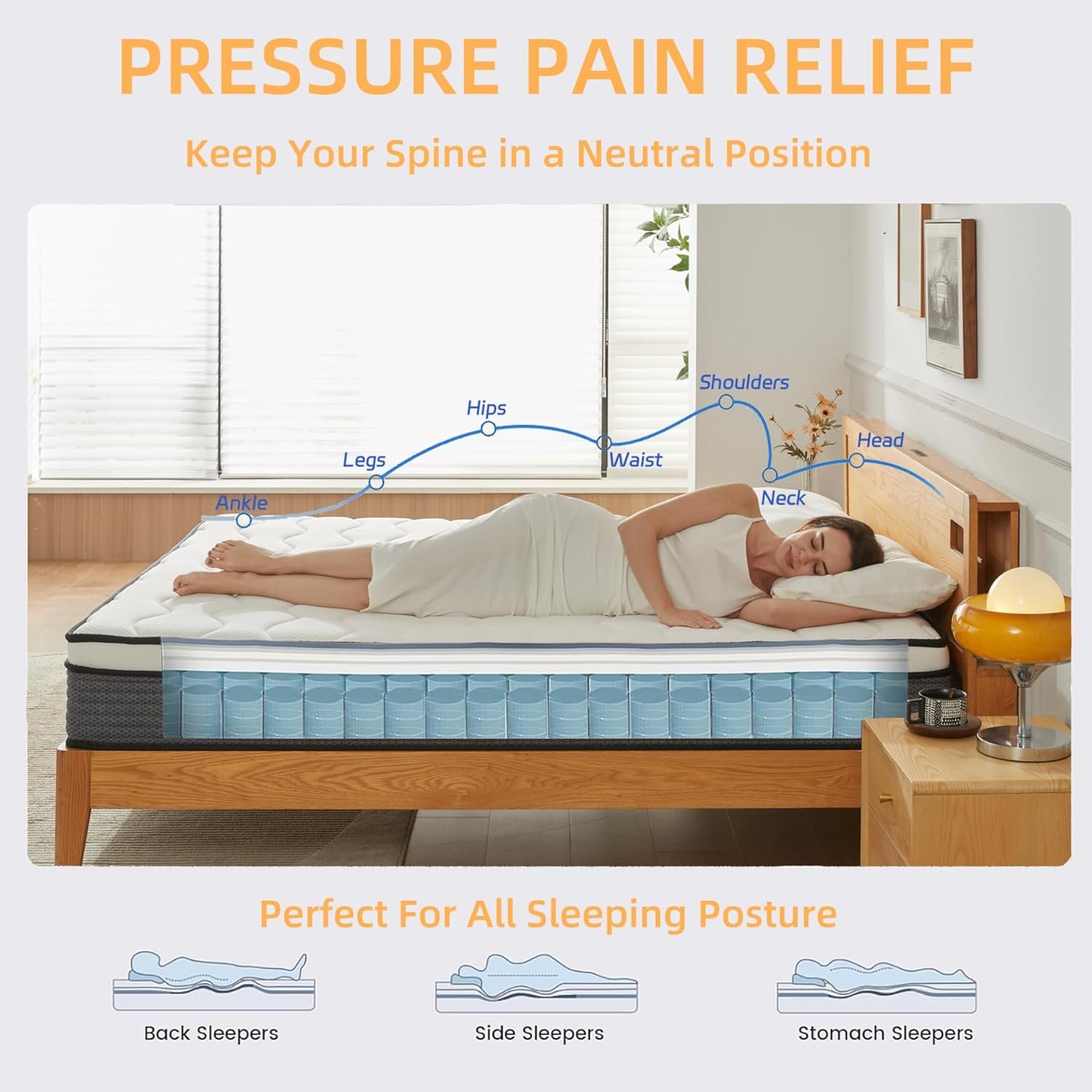 Review Full Mattress, 12 Inch Full Size Mattress in a Box - Image 2