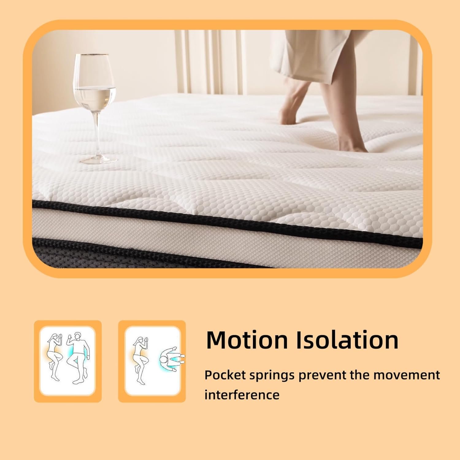 Review Full Mattress, 12 Inch Full Size Mattress in a Box - Image 5