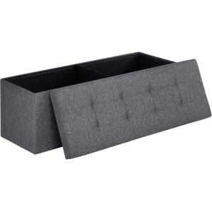 SONGMICS MAZIE Collection - 43 Inches Folding Storage Ottoman Bench