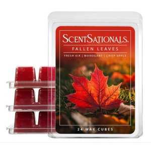 SCENTSATIONALS Fall Wax Melts, Wax Cubes Strong Scent - Fallen Leaves