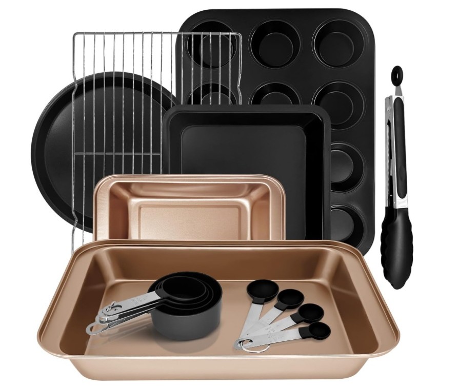 DIPANIST 15pcs Nonstick Bakeware Set