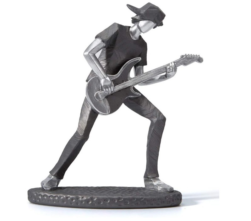 HAUCOZE Music Decor Statue Musician Figurine Piano Sculpture Gifts Home Arts Polyresin 9.5inch