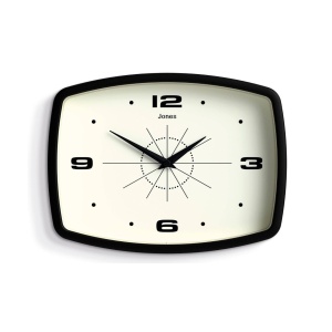JONES CLOCKS® Movie Wall Clock | Rectangular Retro Clock