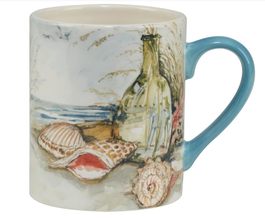 CERTIFIED INTERNATIONAL Coastal Landscape 16 oz. Ceramic Mugs - Image 2