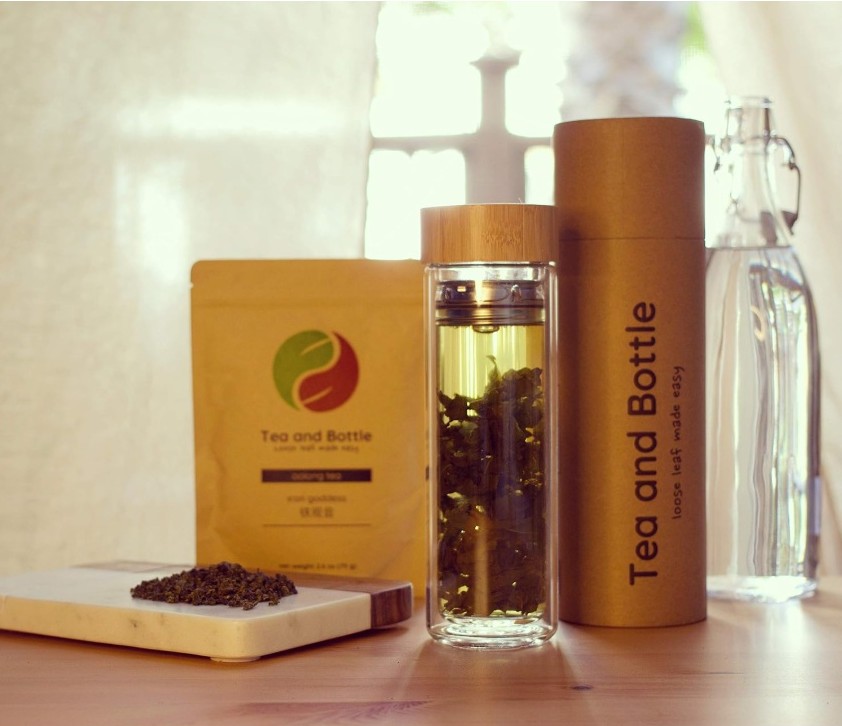 TEA & BOTTLE Premium Cold Brew Strainer Bottle - Image 5