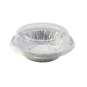 KITCHEN DANCE Disposable Aluminum Foil Tart Pan with Lid - 5" Aluminum Foil Individual Pie Pans