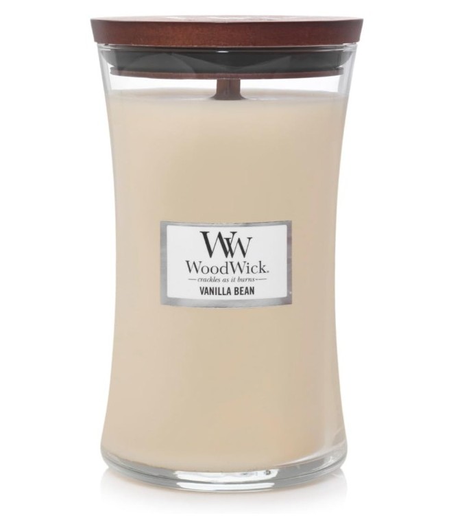 WOODWICK Vanilla Bean Glass Jar Scented Candle, Large 22 oz. - Image 4