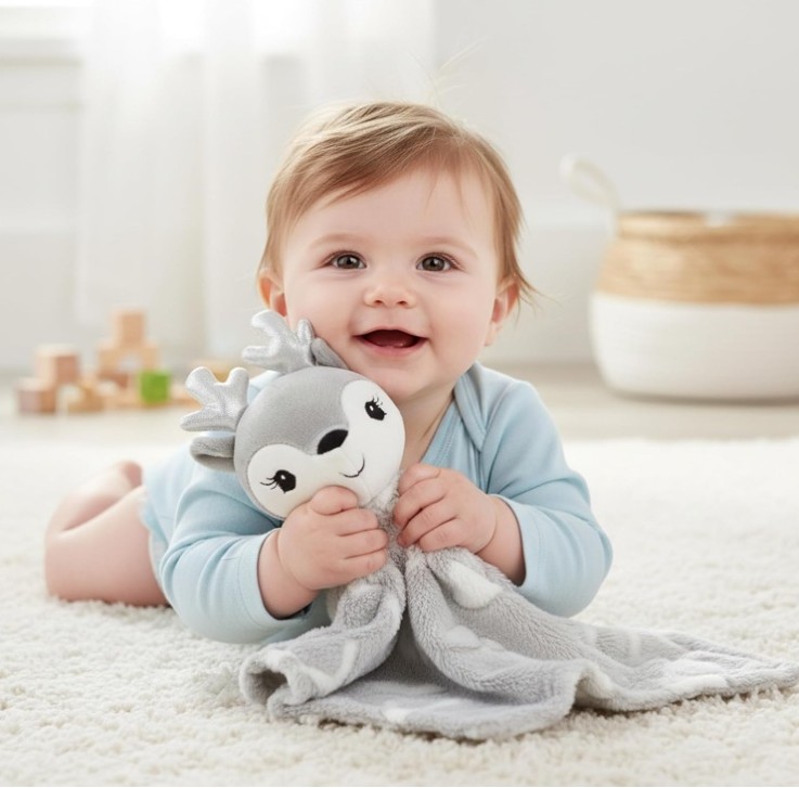 JUNE GARDEN Cozy Dream Fleece Baby Security Blanket - Image 5