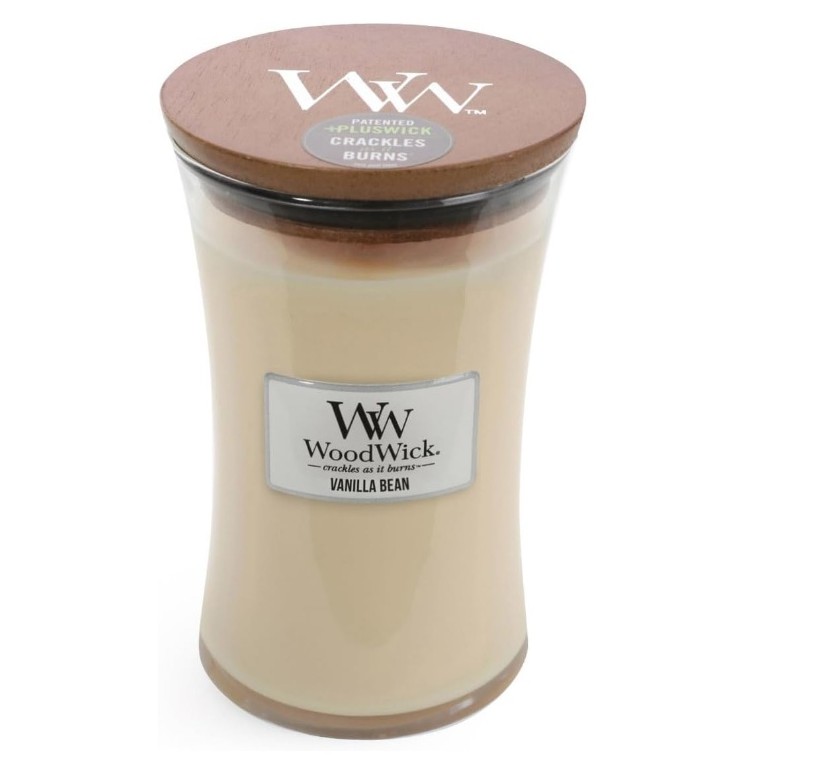 WOODWICK Vanilla Bean Glass Jar Scented Candle, Large 22 oz. - Image 3