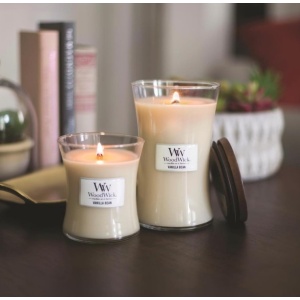 WOODWICK Vanilla Bean Glass Jar Scented Candle, Large 22 oz.