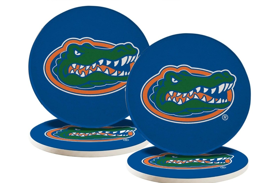 DESERT CACTUS University of Florida Circle Ceramic Coasters 4 Pack