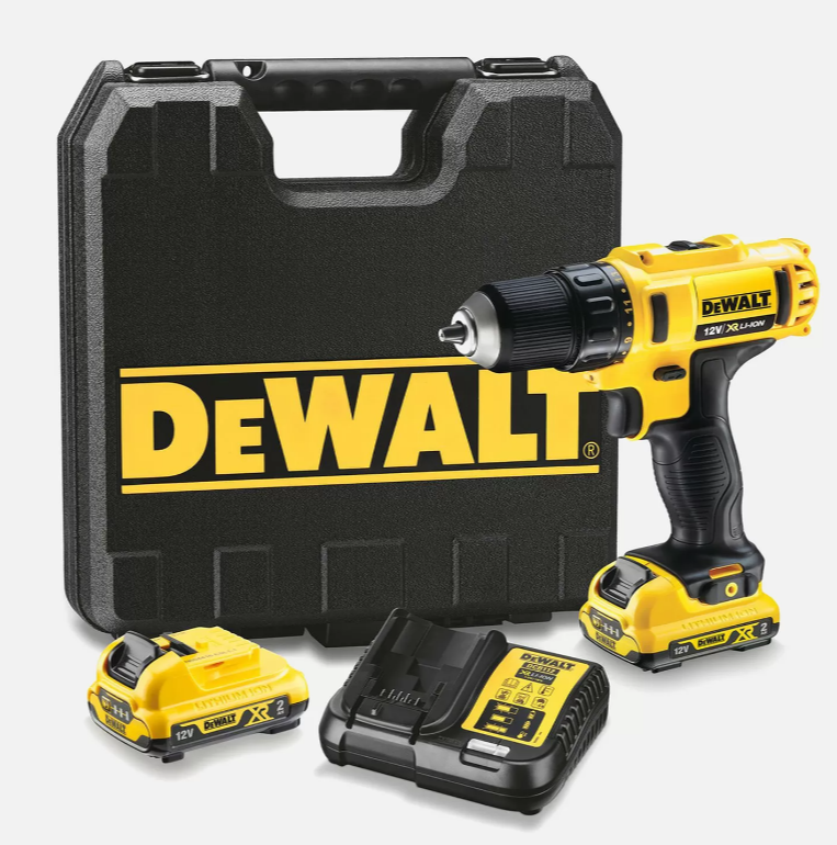 Dewalt DCD710D2-XE 10.8V 2.0Ah XR Cordless Drill Driver Kit
