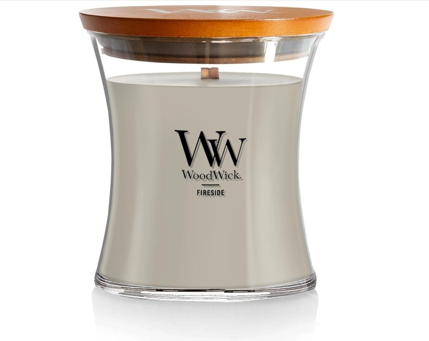 WOODWICK Large Hourglass Fireside Candle Premium Soy Blend Wax Crackles as it burns Perfect for Gifting