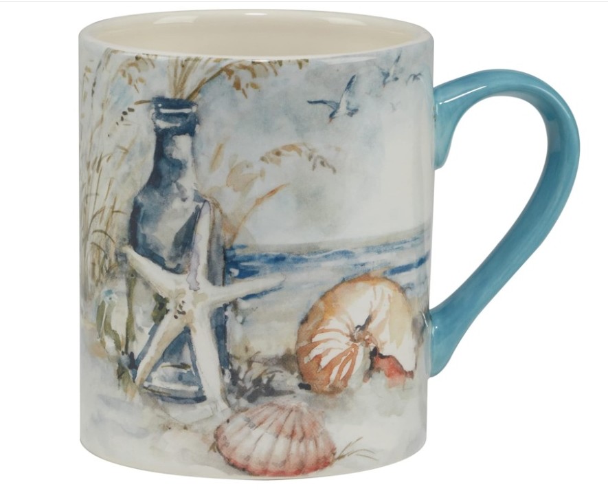 CERTIFIED INTERNATIONAL Coastal Landscape 16 oz. Ceramic Mugs - Image 4