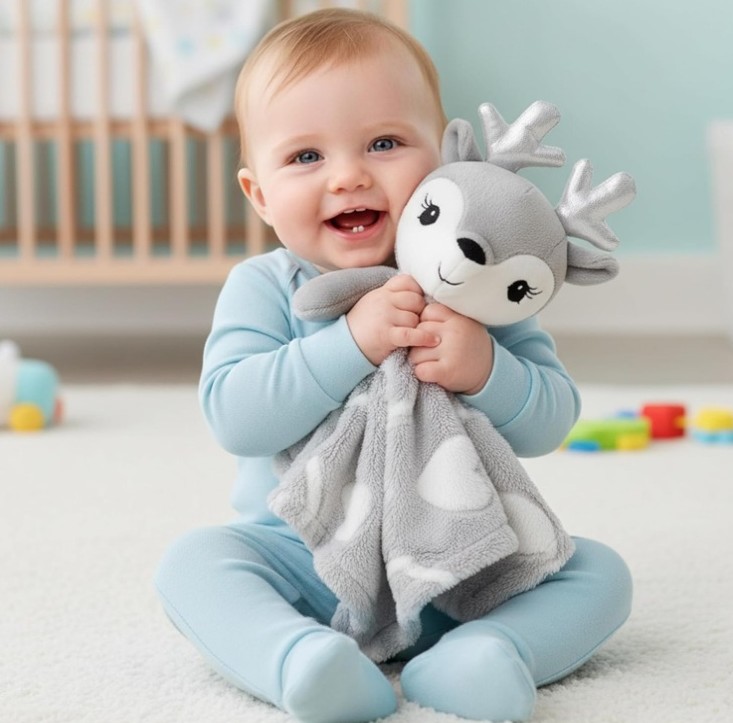 JUNE GARDEN Cozy Dream Fleece Baby Security Blanket - Image 4