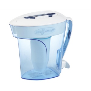 ZERO WATER 10-Cup Ready-Pour 5-Stage Water Filter Pitcher 0 TDS for Improved Tap Water Taste