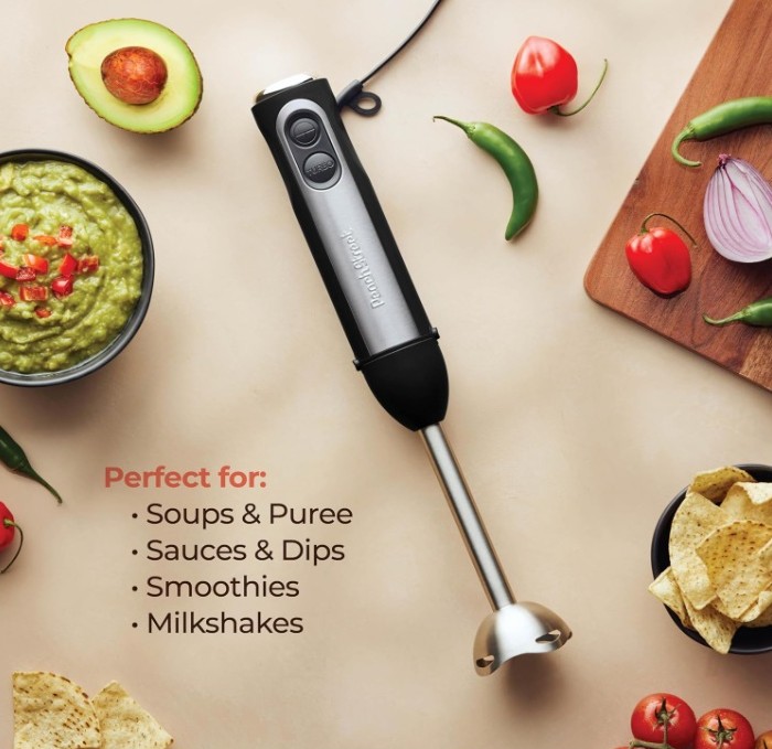 PEACH STREET Powerful Immersion Blender, 500 Watt with Turbo Mode - Image 4