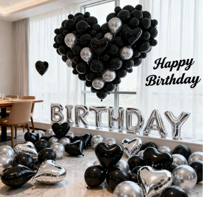 PATIMATE Black Balloons 150 Pack 5 Inch Matte Black Latex Balloons - Image 4