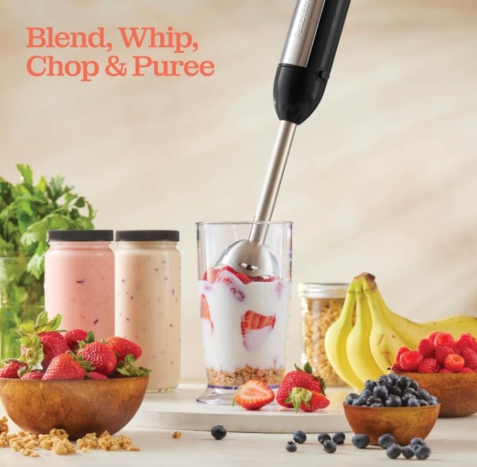 PEACH STREET Powerful Immersion Blender, 500 Watt with Turbo Mode - Image 2