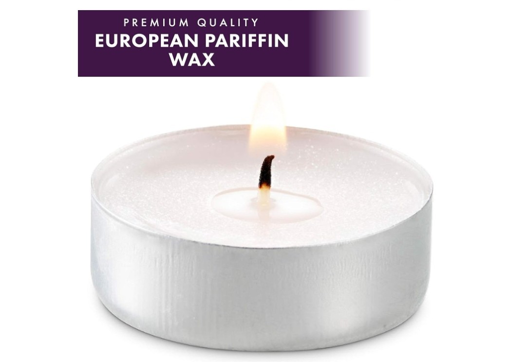 MONTOPACK Unscented Tea Light Candles 100 Pack | 4 hours, White, Smokeless, Dripless Small Votive Paraffin Tealights | Long-Lasting for Home - Image 5