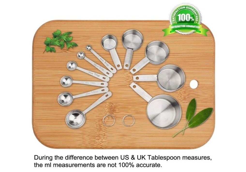 ACCMOR 11 Piece Stainless Steel Measuring Spoons Cups Set - Image 4