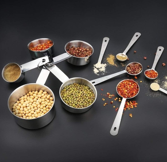 ACCMOR 11 Piece Stainless Steel Measuring Spoons Cups Set - Image 7