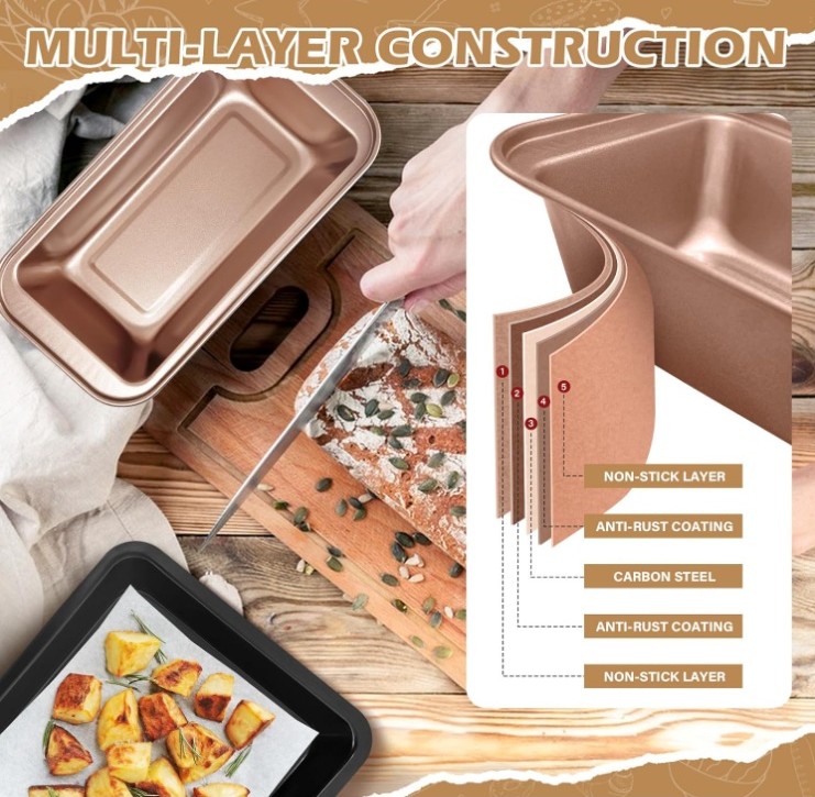 DIPANIST 15pcs Nonstick Bakeware Set - Image 6