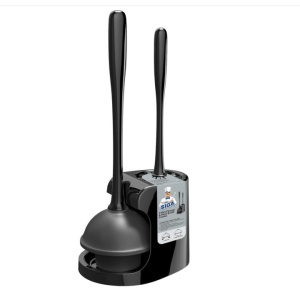 MR.SIGA Toilet Plunger and Bowl Brush Combo for Bathroom Cleaning